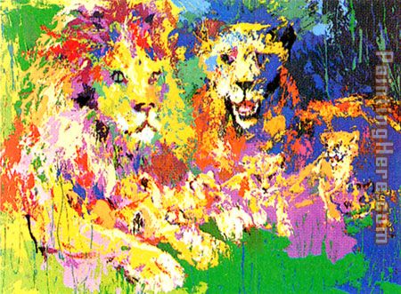 Lion's Pride painting - Leroy Neiman Lion's Pride art painting